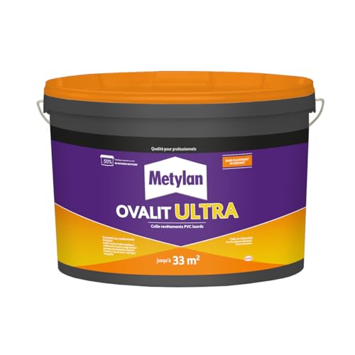 Metylan - METYLAN Ovalit Ultra, colle prête à l'emploi renforcée pour revêtements muraux plastiques et PVC -Convient aux pièces humides - Seau 18kg - -13%
