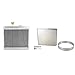 Small Universal Short Vertical Aluminum Radiator, RH w/Shroud