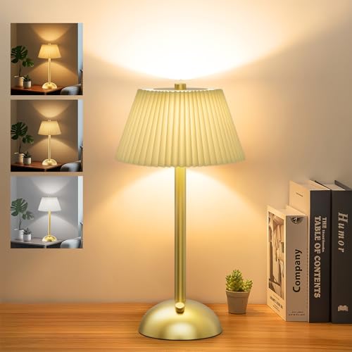 Luminária de Mesa LED com Base Metálica, 3 Temperaturas de Cor, C...