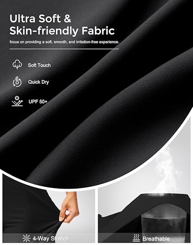 Image of G Gradual Women's Athletic Shorts 6 inch High Waisted Stretchy Bermuda Shorts for Women Quick Dry Summer Casual Shorts
