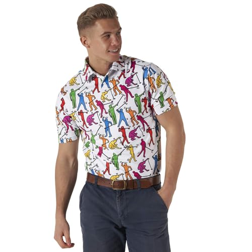 Image of Royal & Awesome Funny Golf Shirts for Men, Mens Golf Shirt, Crazy Golf Shirts for Men, Fun Golf Polos for Men, Mens Polo Golf
