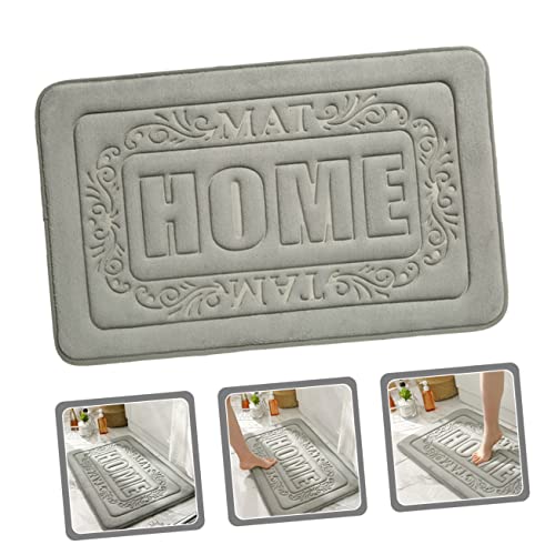 Tapis de bain absorbant en polyester antidérapant et réutilisable