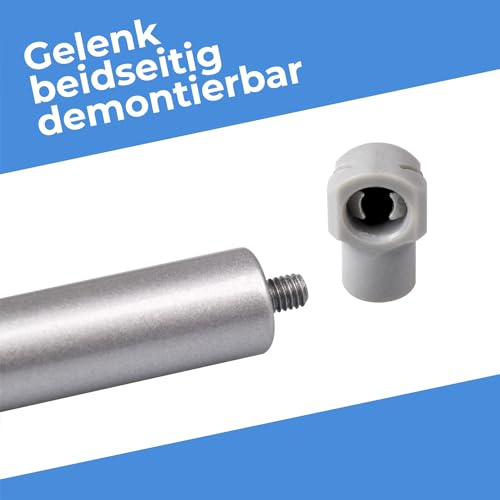 2 Gasdruckfedern (380 N) Gasdruckdämpfer Klappenbeschlag Kompressionsfeder Türdämpfer