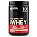 Produktbild Optimum Nutrition Gold Standard 100% Molkenproteinpulver für Muskelaufbau und -regeneration mit natürlich vorkommendem Glutamin und BCAA-Aminosäuren, Vanilla Ice Cream, 10 Portionen, 300g