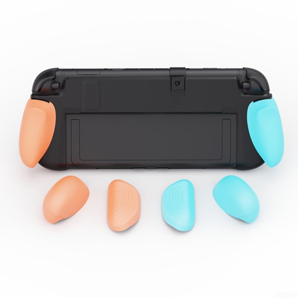 Custodia protettiva ergonomica per Nintendo Switch 2, impugnatura regolabile per comfort durante il gioco prolungato (blu e rosso)