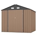 GAOMON 10x12 Metal Outdoor Storage Shed, Large Tool Shed House with Lockable Doors & Air Vent, Waterproof Steel Utility Sheds for Patio Garden Lawn, Perfect for Heavy Duty Tools Bike Storage Outside