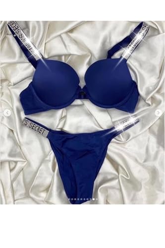Image of Women Girl's Plain Cotton Padded Push-up Wireless Underwired Sports Non Padded Regular V Secret Everyday Wear Stylish Wired Non-Wired Full Coverage T-Shirt Solid Bra Underwear Lingerie Set