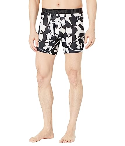 Image of Under Armour Tech 6'' Boxerjock Single Seasonal White/Jet Gray 1 MD, White/Jet Gray 1, M