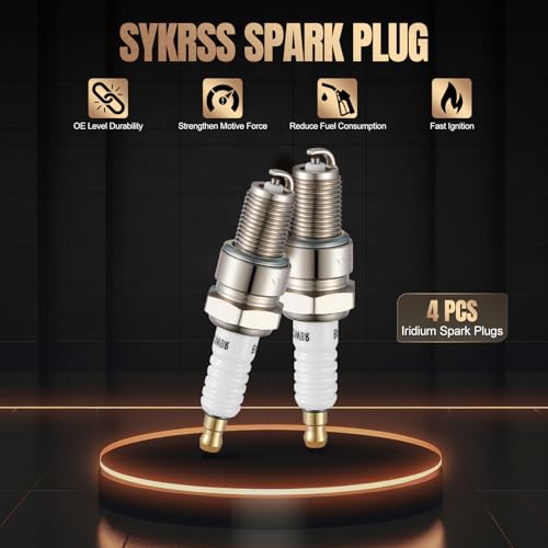Image of 7131 Spark Plugs 4 Pack Compatible with Honda Civic Compatible with Volvo 240 244 264 740 940 VW Rabbit Quantum 2002 2002tii 944 924 99 900 D21 720 Eclipse Galant for BPR6ES Spark Plug