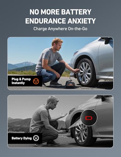 image for AstroAI Tire Inflator Portable Air Compressor Tire Air Pump for Car Ti