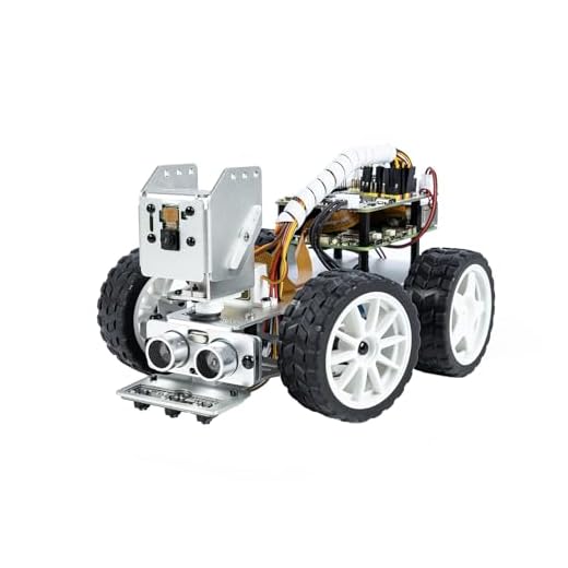 SunFounder Smart Video Robot Car Kit per Raspberry Pi 5/4/3B+/3B/Zero W, Python/Blockly, batterie ricaricabili incluse, ideale per ingegneri, studenti (Raspberry Pi non incluso), Medio