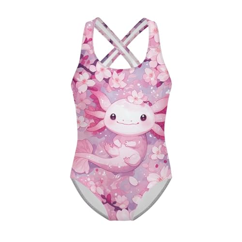 Toddler Girl One Piece Bathing Suit Back Cross Thick Straps Swimsuit Tanks Slimming Beach Swimwear for Children