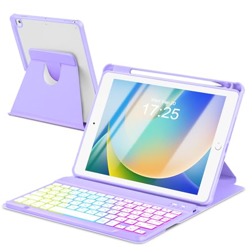 EAMPANG JIS{z iPad 9/8/7 10.2C`/Air 3/Pro 10.5 L[{[htP[X, 7FC{[obNCg Type-C[d E X}[g @\ CX L[{[h 360x] u