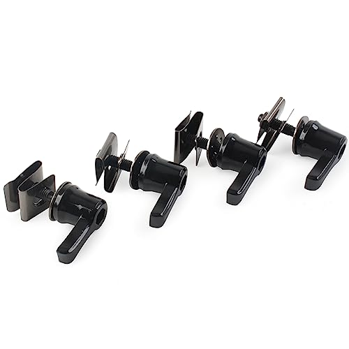 Cnonee1 Motorbike Saddle Bags Security Locks Mounting Bolts Pins, Saddlebag Lock Mounting Theft Deterrent Bolt Screw For Harley for Touring Street Glide Electra Glide 1993+, Black miniatura 1