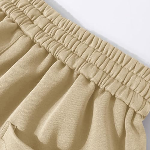 Men's Cargo Shorts Plus Size Elastic Waist Lightweight Outdoor Summer Casual Hiking Beach Shorts with Pockets4