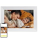 Aura Carver 10.1" WiFi Digital Picture Frame | The Best Digital Frame for Gifting | Send Photos from Your Phone | Quick, Easy Setup in Aura App | Free Unlimited Storage | Sea Salt