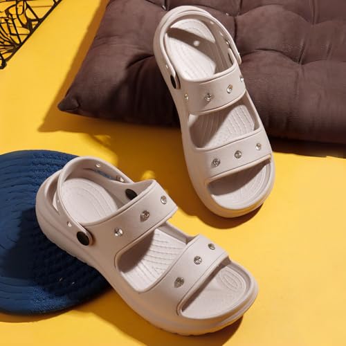 Image of TRASE Clogs Double Strap for Women | Back Strap Stylish | Comfortable, Light Weight Stylish | Anti-Skid | Everyday & Waterproof Use Mules