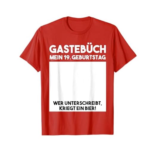 Libro de visitas para cumpleaños de 19 años Camiseta