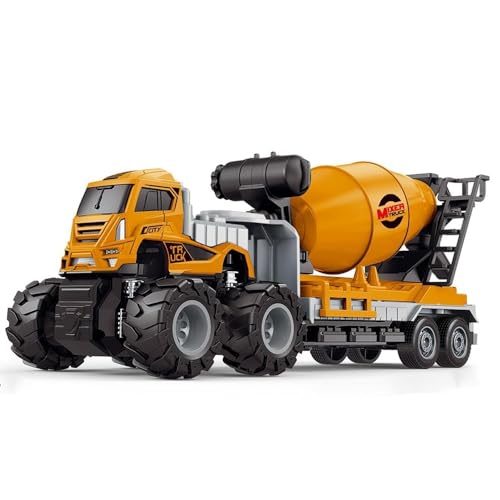 Image of Cement-Mixer Construction Truck 1:43 Metal Toys Alloy Diecast Truck Set Toy, Diecast Miniature Car Model Best Birthday Gift for Kids[Multicolor = Sent Any 1 Truck]