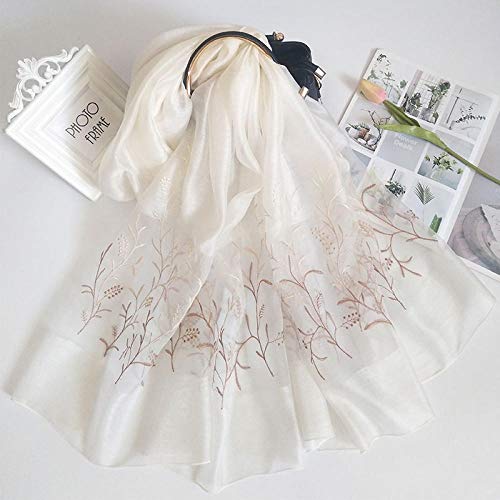 Châle en soie anti-UV : protection solaire et broderie élégante