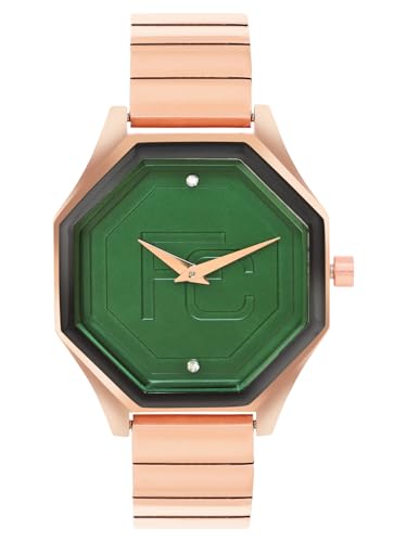 Image of French Connection Ascend Green Rectangle Dial Womens Analogue Watch FCN090RGM