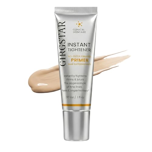 Girgstar Instant Face Blurring & Firming Primer for Face Before Makeup - Perfection Tightener Visibly Smooths the Look of Fine Lines, Wrinkles & Pores - Grips Makeup for Long Wear & Shine Control