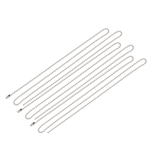 Aexit Stainless Steel Lighting fixtures and controls Bead Ball Chain Keychain 2.4mm by 39 Inches 3pcs