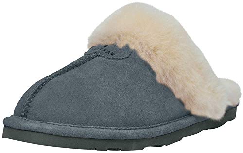 BEARPAW Loki II 2 - Womens Sheepskin Slippers Blue Haze - 9 Medium