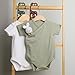 BOXOB 8pcs Baby Closet Dividers for Clothing Organizer, Double-Sided Baby Wardrobe Organizer Divider Wooden Clothes Size Classification Hanger from Newborn to 24 Months Nursery Decor Gift (Color 1)