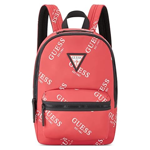 GUESS Unisex Originals Logo Backpack in Red Cover