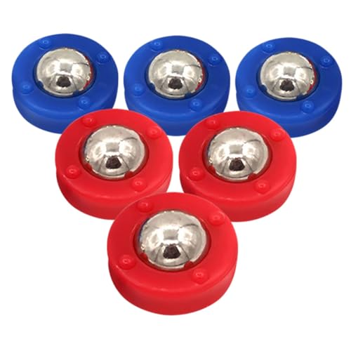Totority Mini Shuffleboard Game Set 6 Pcs Replacement Shuffleboard Accessories Outdoor/Indoor Toy for Boys and Girls Tabletop Game Equipment