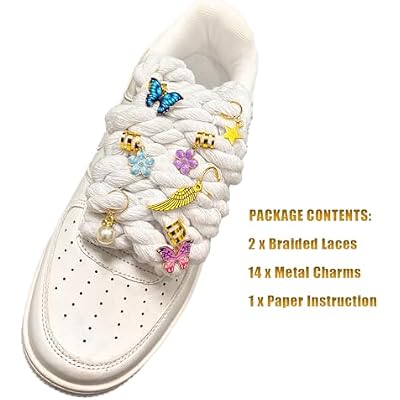 Thick Rope Shoelaces for Air Force 1, Rope Shoe Laces for Low Boots, No Need Punch
