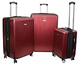 Karriage-Mate Hardside Luggage Set with Spinner Wheels, Expandable Space, TSA Lock, USB...
