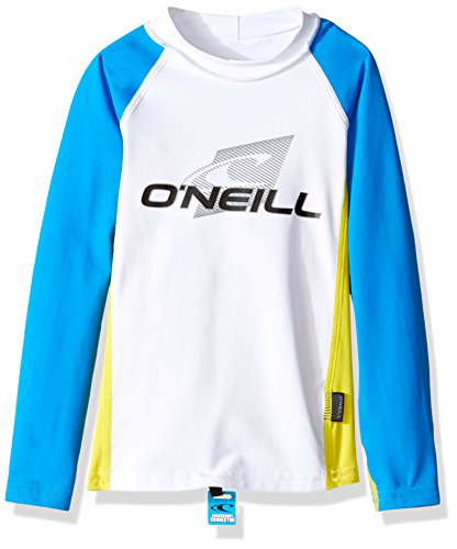 Image of O'Neill Youth Premium Skins Long Sleeve Rashguard, UPF 50+ Sun and Rash Protection, Buttery Soft Tight Fit