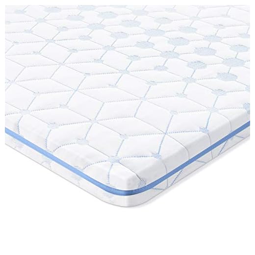 BedStory Memory Foam Mattress Topper, 2 Inch Gel Infused Twin Size Ventilated Mattress Topper with Removable Hypoallergenic Foam Topper Cover with 4 Anchor Elasticated Bands, CertiPUR-US (38 x 74inch)