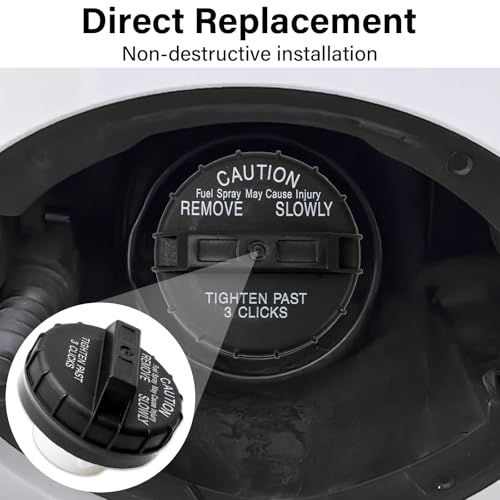 Image of Gas Cap, Fuel Tank Cap Fit for Nissan Frontier 2001-2011 Sentra 2000-2011 Altima Armada Xterra Maxima Pathfinder 370Z Quest Versa Titan, Replaces 10838 11838