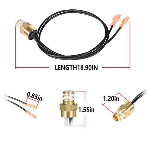 Hihitomorrow Haxhli1930 Sensor & Fdxlhli1930 135 Degree Fahrenheit High Limit Fd Switch Wires Parts Replacement Kit Fit For Hayward H-Series Pool Heater H150Fd-H500Fd, H150Fdn-H500Fdn, H150Fdp-H500Fdp #TOP6