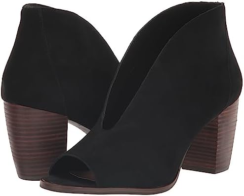 Lucky Brand Joal Peep Toe Bootie, Black Suede, 9 | Image 6