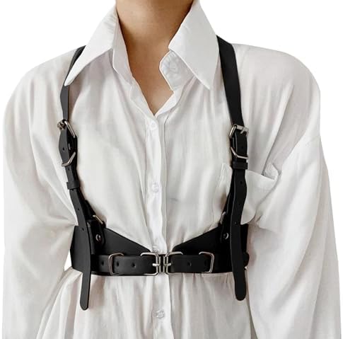 Cintura Stile Punk In Pelle PU E Lega – 1 Pezzo, Nero, Circonferenza Vita 70-99 Cm – Accessorio Moda Donna