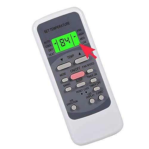 Replacement Remote Control for Koldfront PAC1202W PAC802W PAC1402W AP14003W Air Conditioner