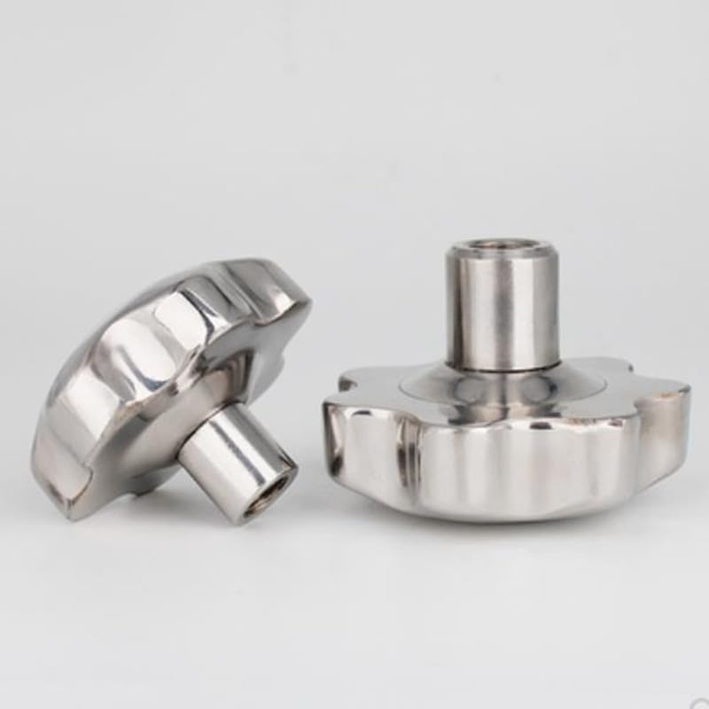 1pc M6 M8 M10 M12 In Acciaio Inox 304 Filettatura Femmina Manopola a Stella Maniglie A Forma di Stella Dadi di Serraggio Manopole Prugna volantino (Color : M8 head 42mm)