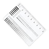 Garneck Hochpräzises Rissbreitenmessgerät Transparentes Lineal zur Oberflächenfehlererkennung Betonrissbreitenlehre Tragbares Prüfwerkzeug für Bauinspektion
