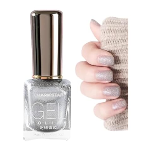 Nail Varnish Satin Silver Glitter Polish Cover