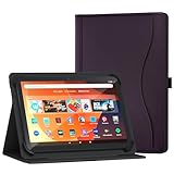 XunyLyee Universal Hülle für 10 10,1 Zoll Tablet, Android 16 15 Tablet 11 Zoll Hülle, Multiwinkel-Ständerhülle mit Tasche für Android-Tablet 9,6-11 Zoll, Lila