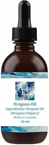 Alkaline Essentials Aceite de orégano puro de 1.0 fl oz (Origanum Vulgare) vegano, sin OMG