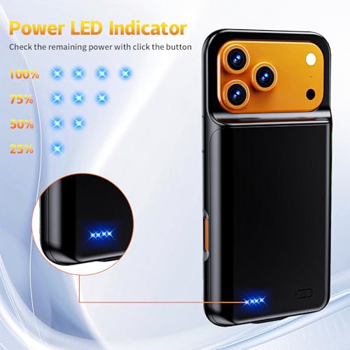 Coque de protection iPhone 17 Pro Max 6,9" avec batterie intégrée - 4