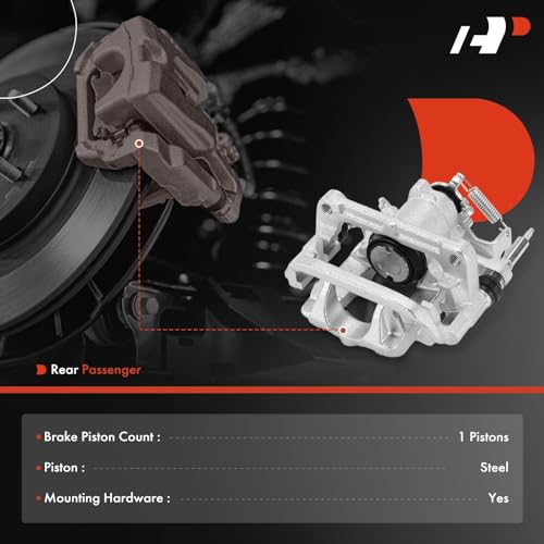 Image of A-Premium Rear Right Passenger Side Disc Brake Caliper with Bracket | Compatible with Buick Verano 2012-2017, Cascada 2016-2019, Corrosion-resistant, Direct-fit