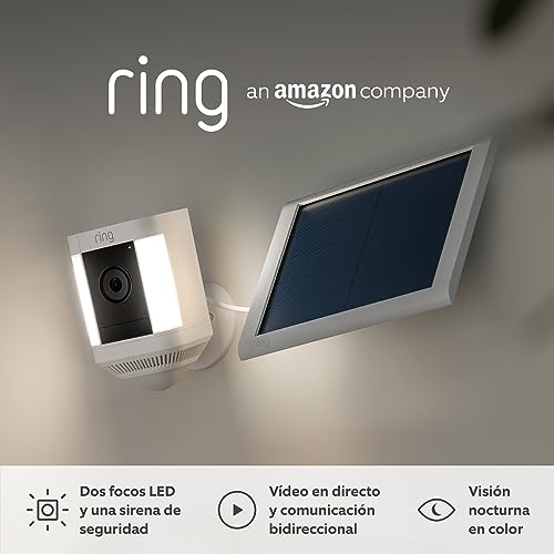 Cámara de vigilancia exterior wifi para evitar intrusos con focos LED y vídeo HD 1080p