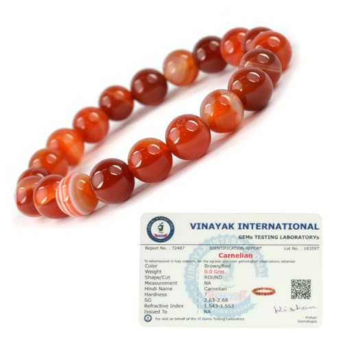 Image of Reiki Crystal Products Certified Natural Crystal Stone 8 mm Round Beads Bracelet for Men and Women | Reiki Charged Gemstone Bracelet | Multiple Stone Variants Available