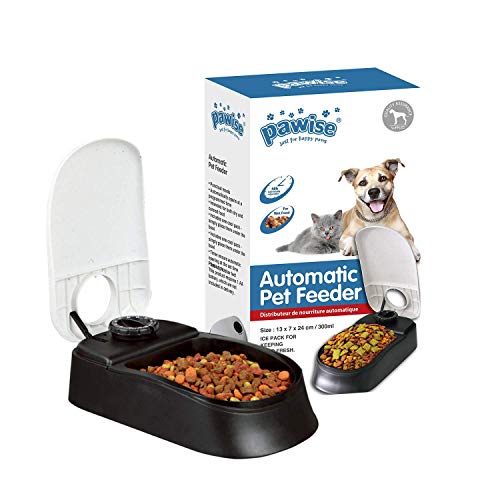 Pawise Automatic Pet Feeder, Auto Dog Dry Food Dispenser With Timer For Cats And Dogs (1 Meal) #TOP6
